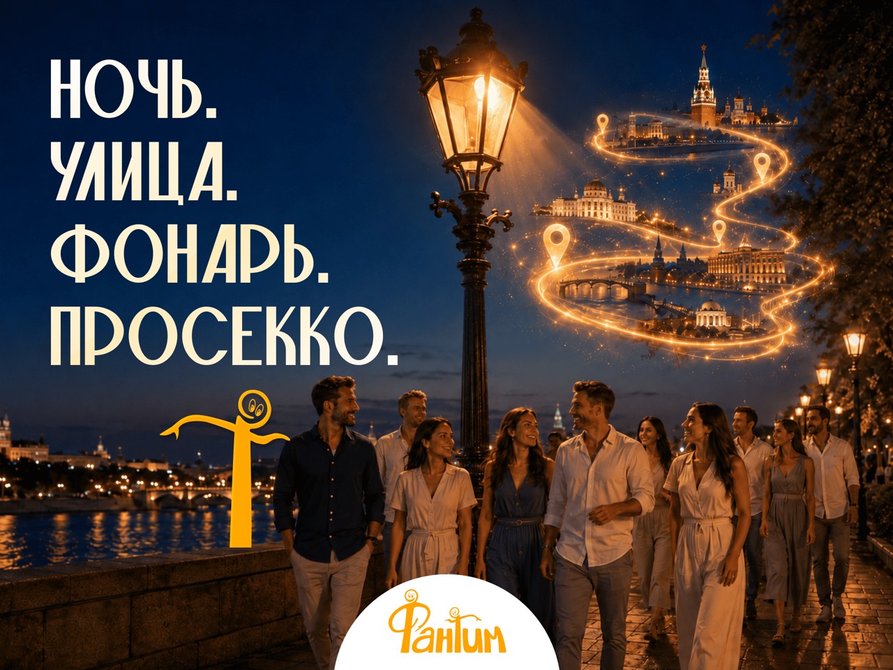 Ночь. Улица. Фонарь. Просекко. Городская экскурсия